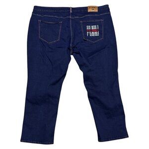 FUBU Vintage Y2K Designer Streetwear Embroidered Denim Jeans Mens 48x30